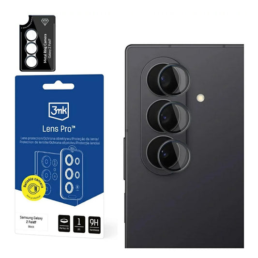 3MK Protection Pro Achtercamera Beschermfolie voor Samsung Galaxy Z Fold7 F966, Gehard Glas, Transparant