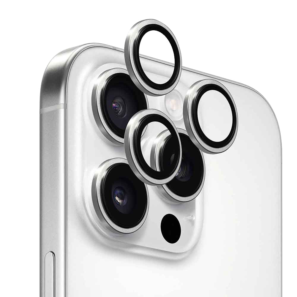 Anank AR Achtercamera Beschermfolie voor Apple iPhone 16 Pro Max / 16 Pro, Gehard Glas, Zilver