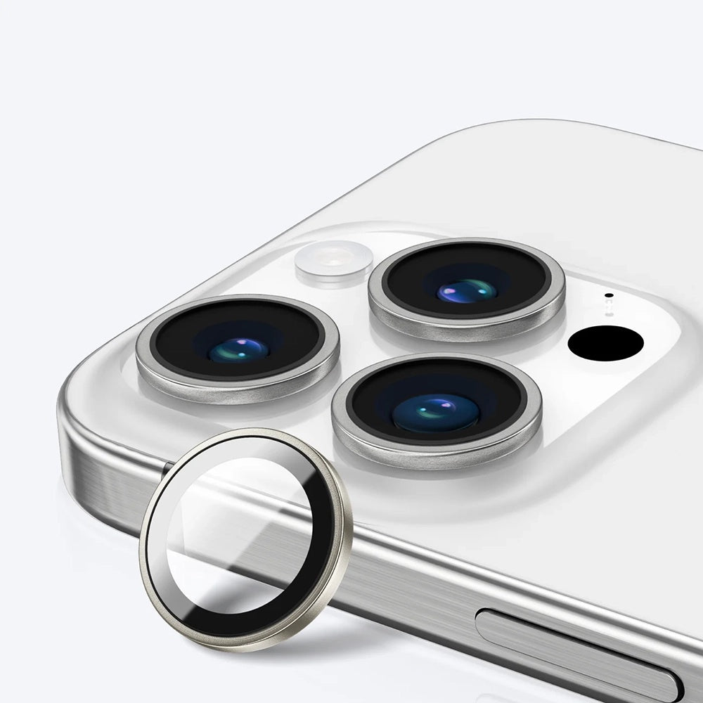 Anank AR Achtercamera Beschermfolie voor Apple iPhone 16 Pro Max / 16 Pro, Gehard Glas, Zilver