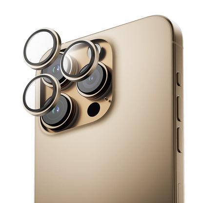 Anank AR Rear Camera Protective Film for Apple iPhone 16 Pro Max / 16 Pro, Tempered Glass, Gold