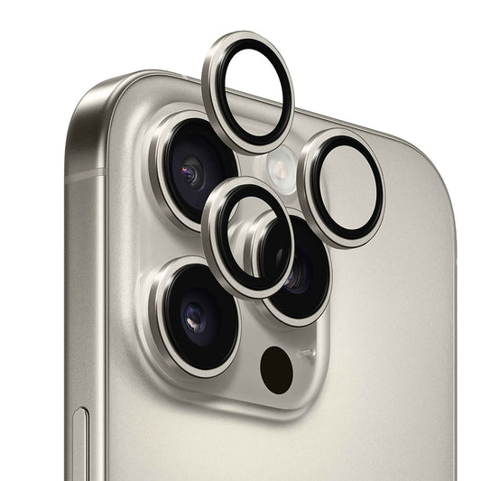 Beschermfolie Achtercamera Anank AR voor Apple iPhone 16 Pro Max / 16 Pro, Gehard Glas, Metallic Grijs