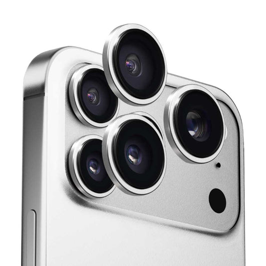 Beschermfolie Anank AR voor de achtercamera van Apple iPhone 17 Pro Max / 17 Pro, Gehard Glas, Zilverkleurig