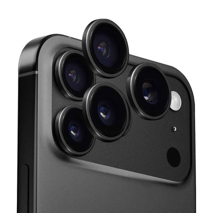Beschermfolie Anank AR Achtercamera voor Apple iPhone 17 Pro Max / 17 Pro, Gehard Glas, Zwart