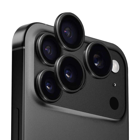 Beschermfolie Anank AR Achtercamera voor Apple iPhone 17 Pro Max / 17 Pro, Gehard Glas, Zwart