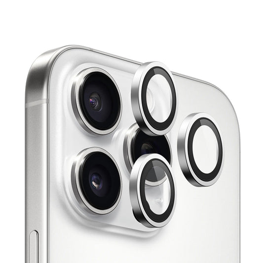 Blueo 99 Anti-Reflectieve HD Achtercamera Beschermfolie voor Apple iPhone 16 Pro Max / 16 Pro, Gehard Glas, Zilver