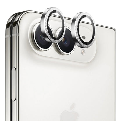 Blueo Diamond beschermfolie voor de achtercamera van Apple iPhone Duo, gehard glas, zilverkleurig