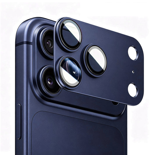 Blueo Integrated Metal-beschermfolie voor de achtercamera van de Apple iPhone 17 Pro Max, gehard glas, donkerblauw