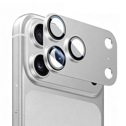 Blueo Integrated Metal beschermfolie voor de achtercamera van Apple iPhone 17 Pro, gehard glas, zilverkleurig