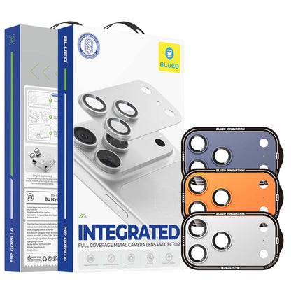 Blueo Integrated Metal beschermfolie voor de achtercamera van Apple iPhone 17 Pro, gehard glas, zilverkleurig