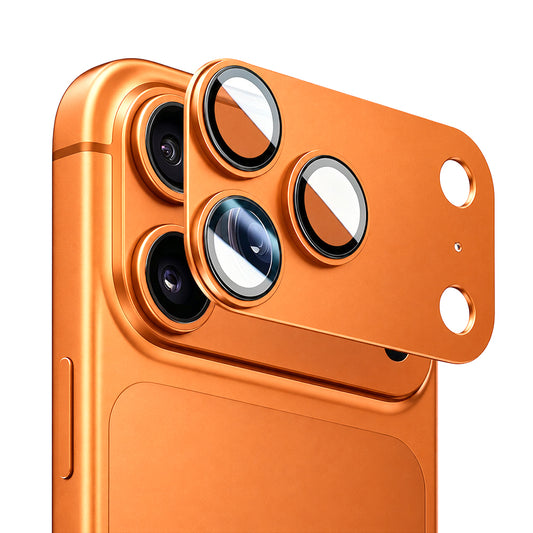 Blueo Integrated Metal-beschermfolie voor de achtercamera van de Apple iPhone 17 Pro, gehard glas, oranje