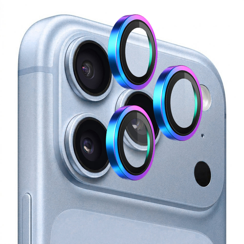 Blueo Metal Frame-beschermfolie voor de achtercamera van Apple iPhone 18 Pro / 18 Pro Max, gehard glas, meerkleurig
