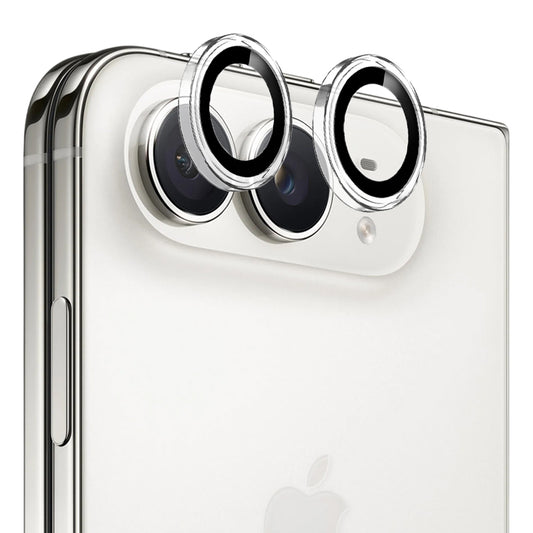 Blueo Metal Frame-beschermfolie voor de achtercamera van Apple iPhone Duo, gehard glas, transparant