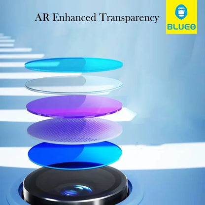 Blueo Rear Camera Protection Film for Samsung Galaxy S26 Ultra S948, Tempered Glass, Silver