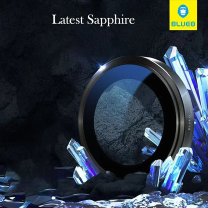 Blueo Sapphire Crystal Achtercamera Beschermfolie voor Apple iPhone 14 Pro Max / 14 Pro, Gehard Glas, Zilver