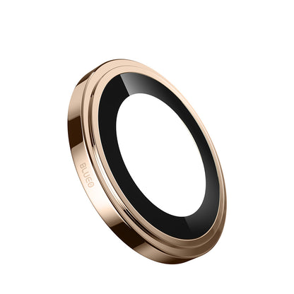 Blueo Sapphire Crystal Achtercamera Beschermfolie voor Apple iPhone 14 Pro Max / 14 Pro, Gehard Glas, Goudkleurig
