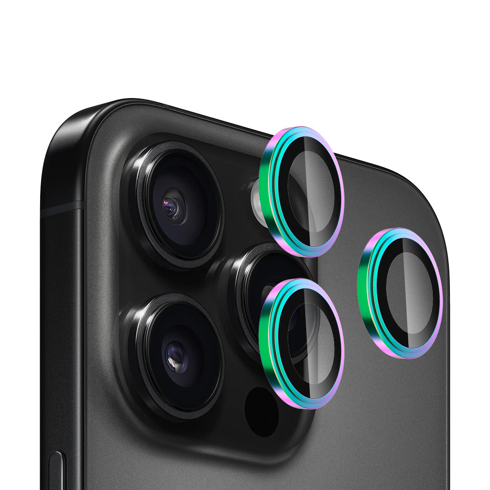Blueo Sapphire Crystal Achtercamera Beschermfolie voor Apple iPhone 14 Pro Max / 14 Pro, Gehard Glas, Multicolor