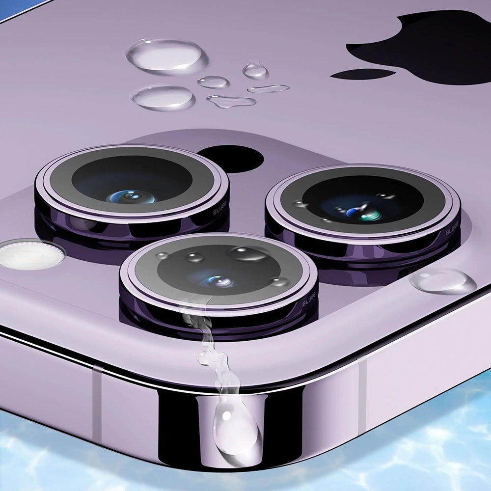 Blueo Sapphire Crystal Achtercamera Beschermfolie voor Apple iPhone 14 Pro Max / 14 Pro, Gehard Glas, Multicolor