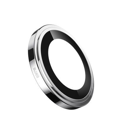 Blueo Sapphire Crystal Achtercamera Beschermfolie voor Apple iPhone 16 Pro Max / 16 Pro, Gehard Glas, Zilver