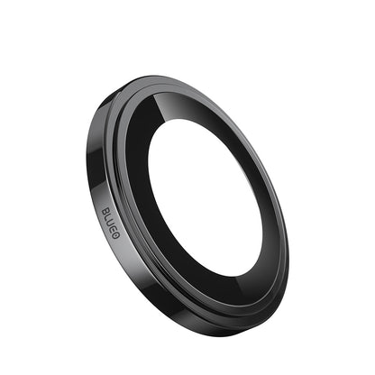 Blueo Sapphire Crystal Achtercamera Beschermfolie voor Apple iPhone 16 Pro Max / 16 Pro, Gehard Glas, Zwart