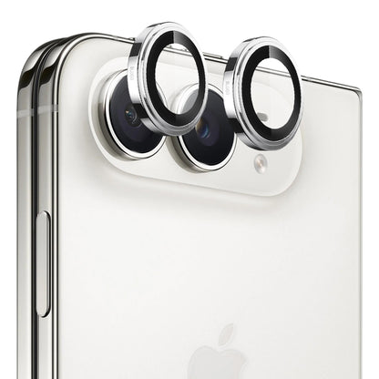 Blueo Sapphire Crystal beschermfolie voor de achtercamera van Apple iPhone Duo, gehard glas, zilverkleurig