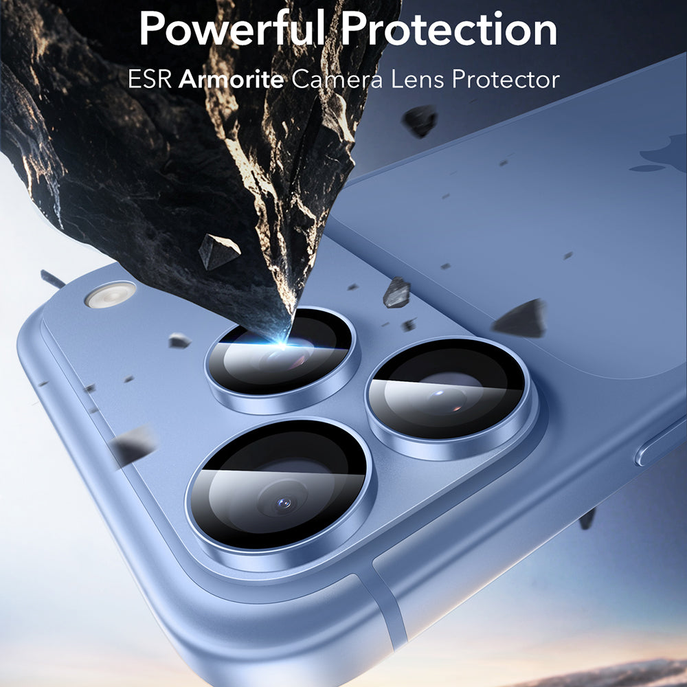 Beschermfolie Achtercamera ESR Armorite voor Apple iPhone 18 Pro / 18 Pro max, Gehard Glas, Blauw