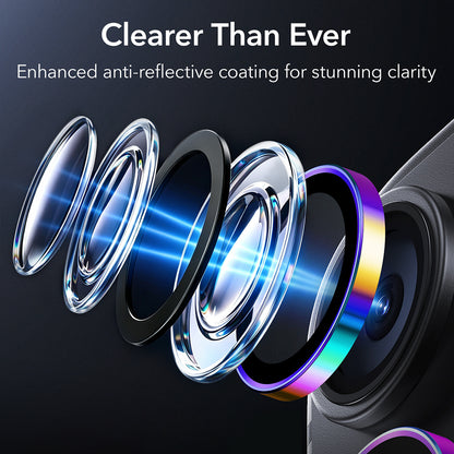 ESR Armorite Achtercamera Beschermfolie voor Apple iPhone 18 Pro / 18 Pro max, Gehard Glas, Multicolor