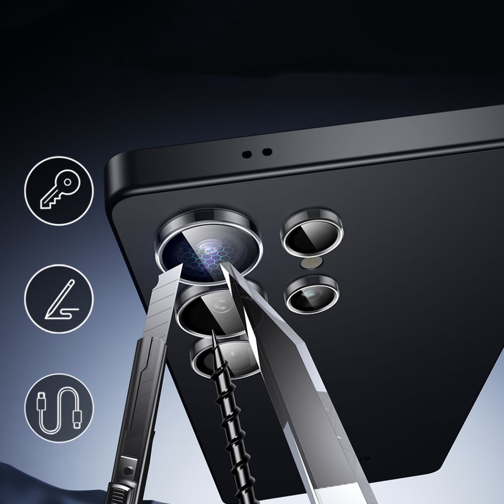 ESR Armorite Rear Camera Protection Film for Samsung Galaxy S25 Ultra S938, Tempered Glass, Transparent