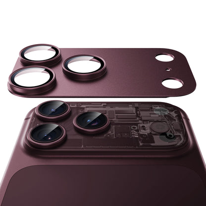 ESR Armorite Pro Achtercamera Beschermfolie voor Apple iPhone 18 Pro Max, Gehard Glas, Donkerbordeaux