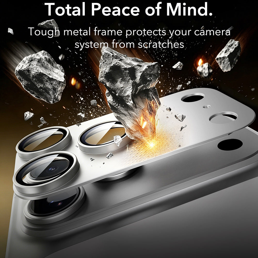 ESR Armorite Pro Achtercamera Beschermfolie voor Apple iPhone 18 Pro, Gehard Glas, Zilver