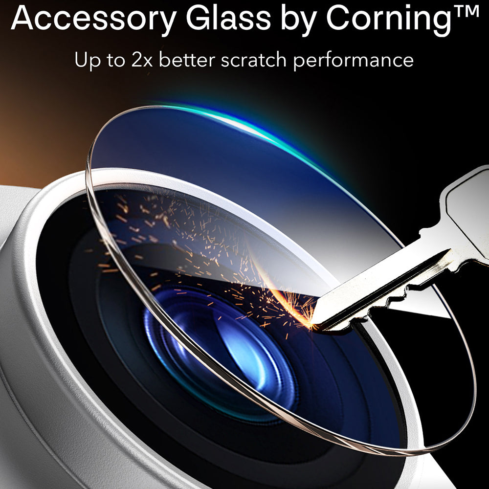 ESR Armorite Pro Achtercamera Beschermfolie voor Apple iPhone 18 Pro, Gehard Glas, Zilver