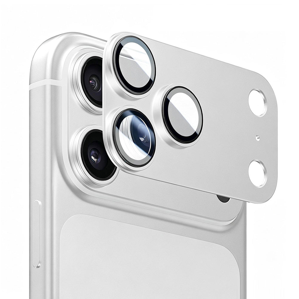 Beschermfolie Achtercamera Lito Crown Halo AR + AF voor Apple iPhone 18 Pro Max, Gehard Glas, Zilver