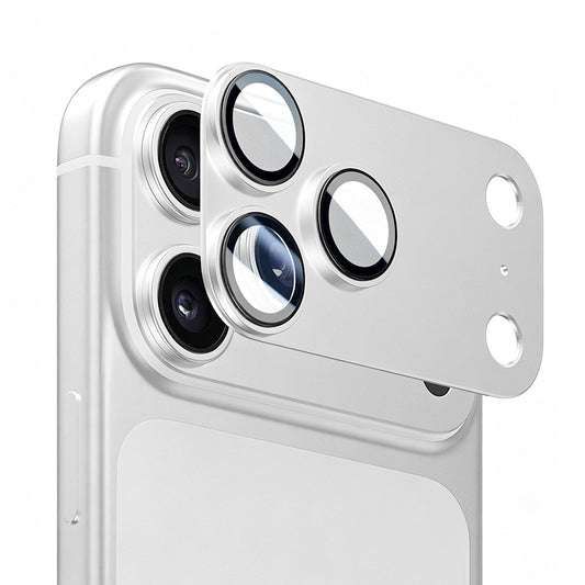 Beschermfolie Achtercamera Lito Crown Halo AR + AF voor Apple iPhone 18 Pro Max, Gehard Glas, Zilver