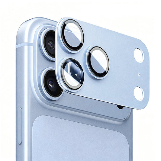 Beschermfolie Achtercamera Lito Crown Halo AR + AF voor Apple iPhone 18 Pro Max, Gehard Glas, Blauw