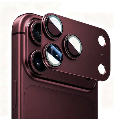 Beschermfolie Achtercamera Lito Crown Halo AR + AF voor Apple iPhone 18 Pro Max, Gehard Glas, Bordeauxrood