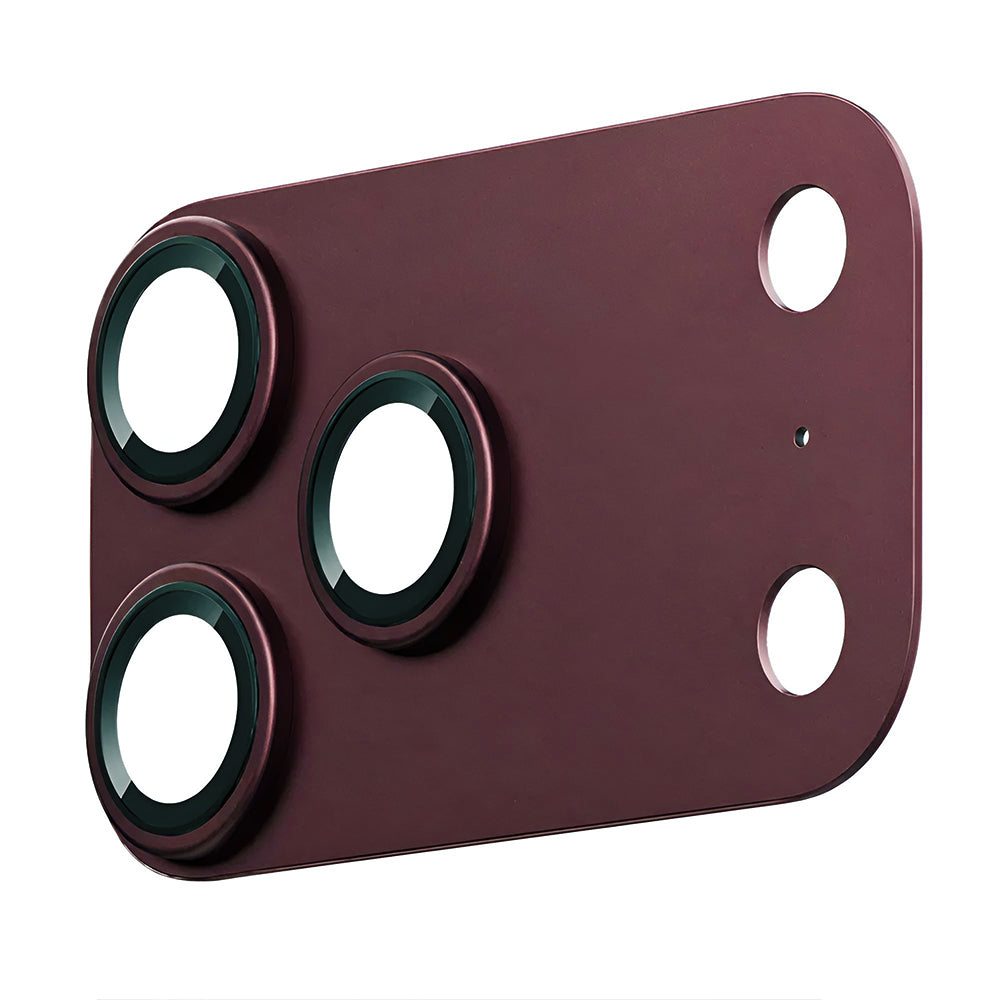 Beschermfolie Achtercamera Lito Crown Halo AR + AF voor Apple iPhone 18 Pro Max, Gehard Glas, Bordeauxrood