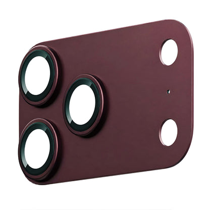 Beschermfolie Achtercamera Lito Crown Halo AR + AF voor Apple iPhone 18 Pro Max, Gehard Glas, Bordeauxrood