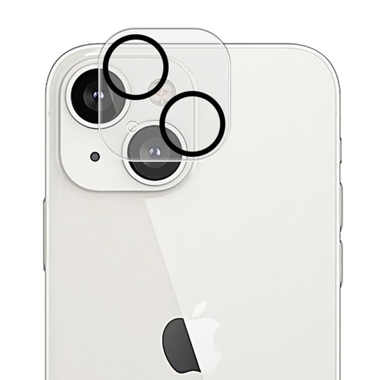 Lito S+ Achtercamera Beschermfolie voor Apple iPhone 14 Plus / 14, Gehard Glas, Zwart