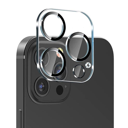 Lito S+ Achtercamera Beschermfolie voor Apple iPhone 14 Pro Max / 14 Pro, Gehard Glas, Zwart