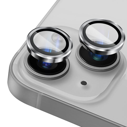 Beschermfolie Achtercamera Lito S+ voor Apple iPhone 14, Gehard Glas, Zilver