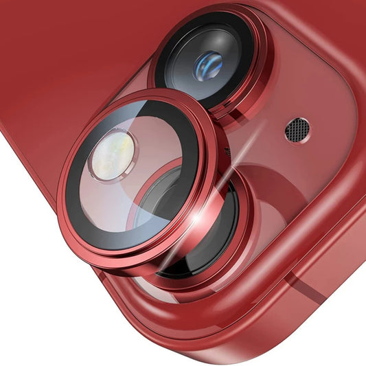 Beschermfolie Achtercamera Lito S+ voor Apple iPhone 14, Gehard Glas, Rood