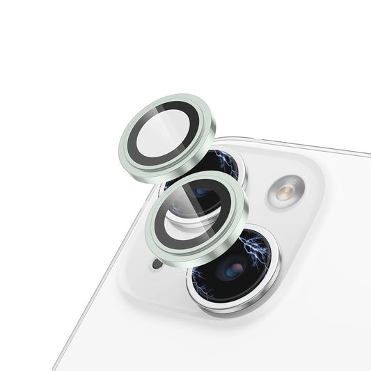 Beschermfolie Achtercamera Lito S+ voor Apple iPhone 15 Plus / 15, Gehard Glas, Groen