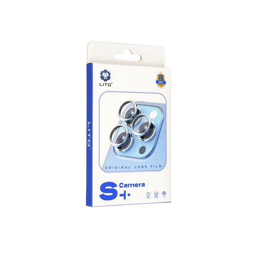 Beschermfolie Lito S+ voor de achtercamera van Apple iPhone 17 Pro Max / 17 Pro, Gehard Glas, Gri