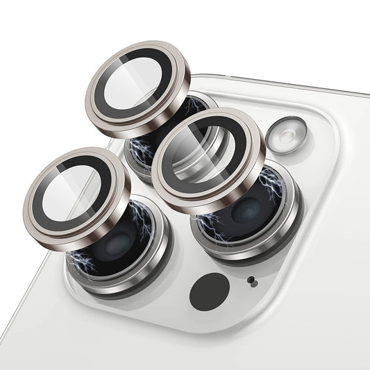 Beschermfolie Lito S+ voor de achtercamera van Apple iPhone 17 Pro Max / 17 Pro, Gehard Glas, Gri