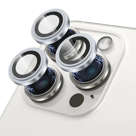 Beschermfolie Lito S+ voor de achtercamera van Apple iPhone 17 Pro Max / 17 Pro, Gehard Glas, Blauw