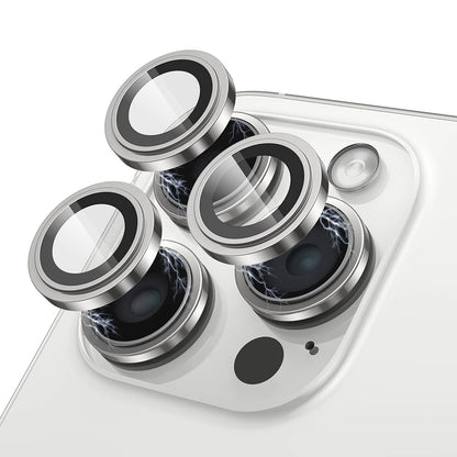 Beschermfolie Lito S+ voor de achtercamera van Apple iPhone 17 Pro Max / 17 Pro, Gehard Glas, Zilverkleurig