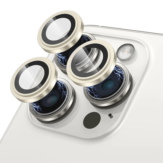 Beschermfolie Lito S+ voor de achtercamera van Apple iPhone 17 Pro Max / 17 Pro, Gehard Glas, Geel