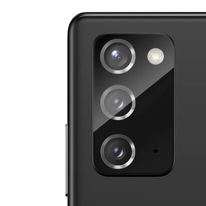 Beschermfolie Lito S+ voor de achtercamera van Samsung Galaxy Note 20 5G N981 / Note 20 N980, Gehard Glas, Zwart