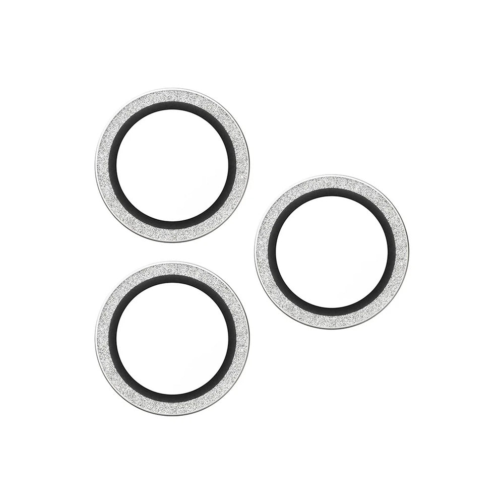 Beschermfolie PanzerGlass Hoops Glitter voor Apple iPhone 17 Pro Max / 17 Pro / 16 Pro Max / 16 Pro, Gehard Glas, Zilverkleurig