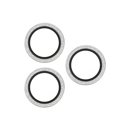 Beschermfolie PanzerGlass Hoops Glitter voor Apple iPhone 17 Pro Max / 17 Pro / 16 Pro Max / 16 Pro, Gehard Glas, Zilverkleurig