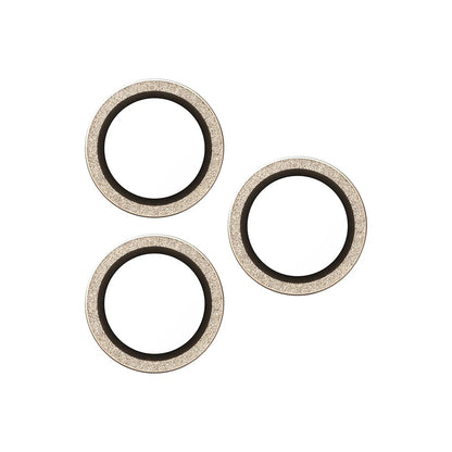 Beschermfolie Achtercamera PanzerGlass Hoops Glitter voor Apple iPhone 17 Pro Max / 17 Pro / 16 Pro Max / 16 Pro, Gehard Glas, Goudkleurig